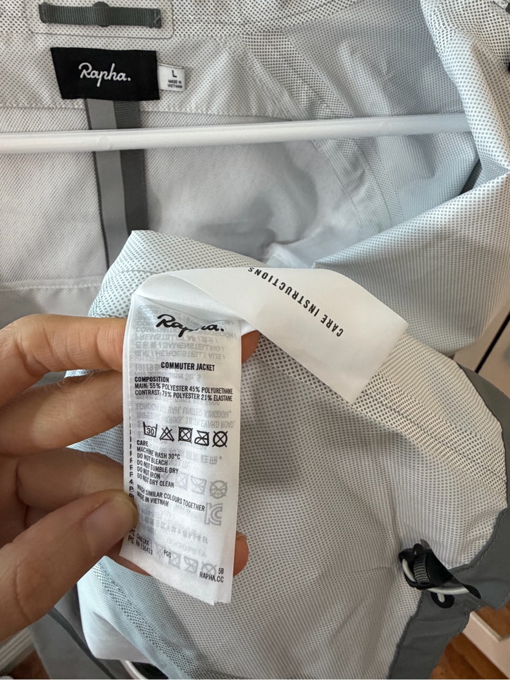 Rapha Men’s Commute Gray Jacket - Picture 10 of 11